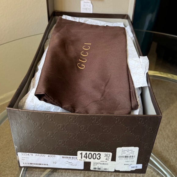 GUCCI NAVY DOUBLE MONK STRAP CAP TOE - Picture 12 of 12